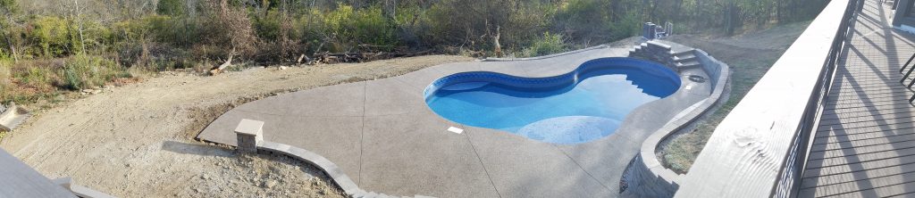 Exposed aggregate concrtee finish