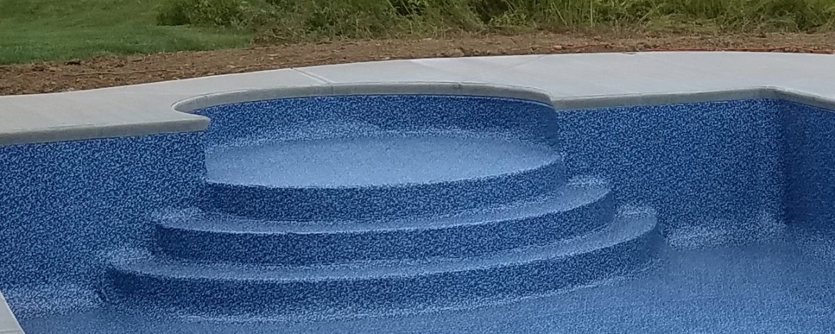 steps for inground pool with liner